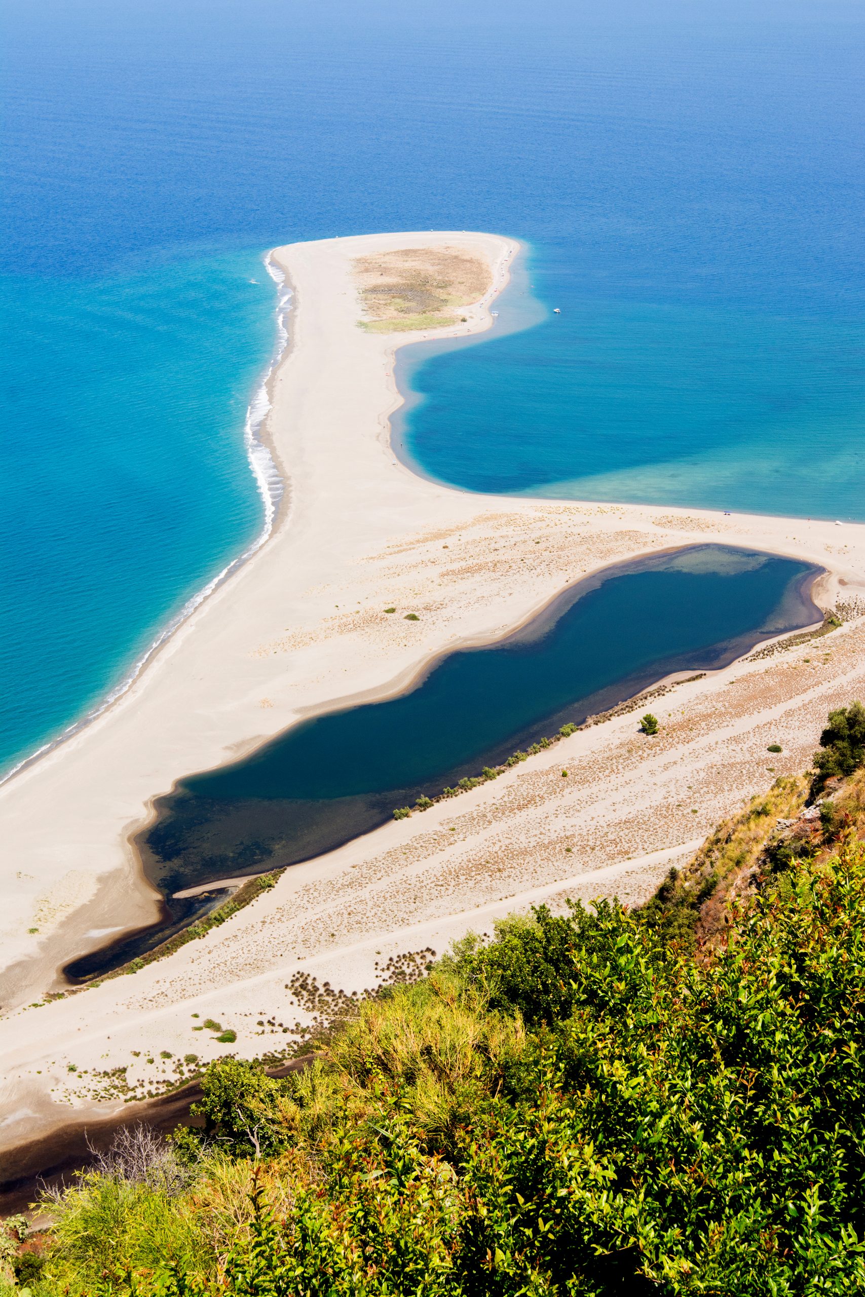 view of tindari beach in sicily